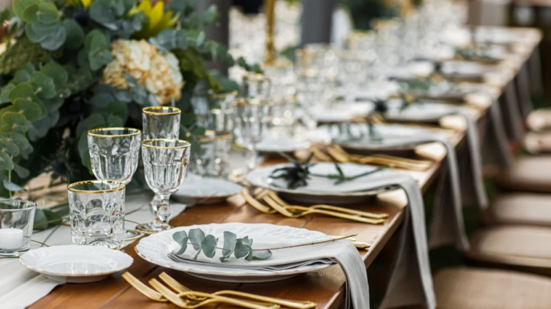 Porslinsbröllop servis 20 årig bröllopsdag